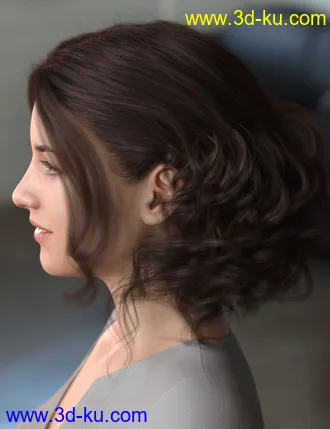 3D打印模型Bendine Hair for Genesis 3 and 8 Female(s)的图片