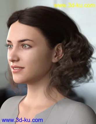 3D打印模型Bendine Hair for Genesis 3 and 8 Female(s)的图片