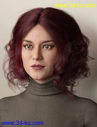 3D打印模型Bendine Hair for Genesis 3 and 8 Female(s)的图片