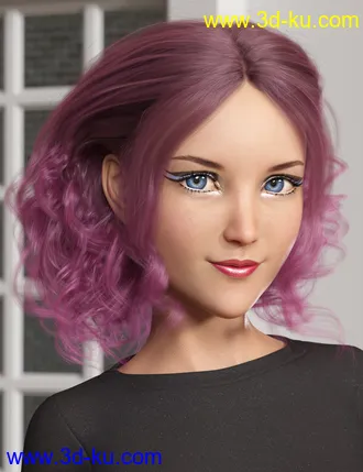 Bendine Hair for Genesis 3 and 8 Female(s)模型的图片15