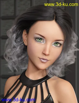 3D打印模型Bendine Hair for Genesis 3 and 8 Female(s)的图片