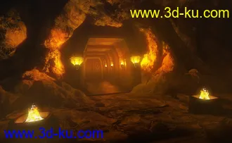 3D打印模型Beneath Fire Mountain - The Abyss Fields的图片