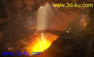 3D打印模型Beneath Fire Mountain - The Abyss Fields的图片