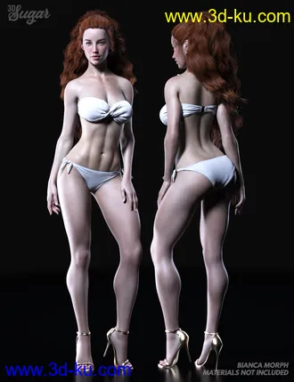 3D打印模型Bianca Morph, Poses and Expressions, and Chair Prop for Genesis 8 Female的图片