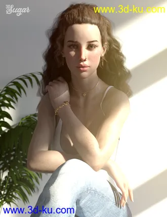 3D打印模型Bianca Morph, Poses and Expressions, and Chair Prop for Genesis 8 Female的图片
