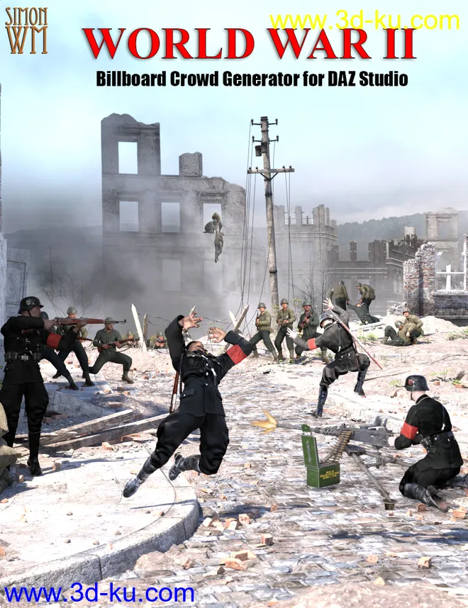 Billboard Crowd Generator - World War II模型的图片1