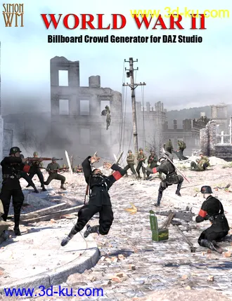 3D打印模型Billboard Crowd Generator - World War II的图片