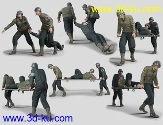 3D打印模型Billboard Crowd Generator - World War II的图片