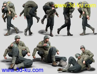 3D打印模型Billboard Crowd Generator - World War II的图片