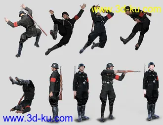 3D打印模型Billboard Crowd Generator - World War II的图片