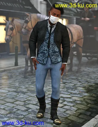 3D打印模型BioGen University Outfit for Genesis 8 Male(s)的图片