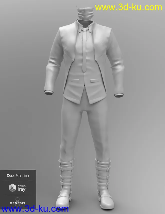 BioGen University Outfit for Genesis 8 Male(s)模型的图片2