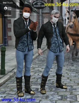 3D打印模型BioGen University Outfit for Genesis 8 Male(s)的图片