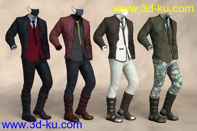 BioGen University Outfit Textures模型的图片6