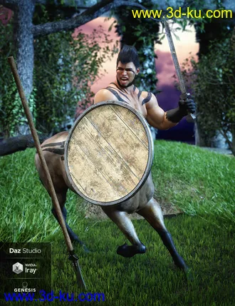 3D打印模型Black Market Blades Gladiator Basics for Genesis 8 and Centaur 8的图片
