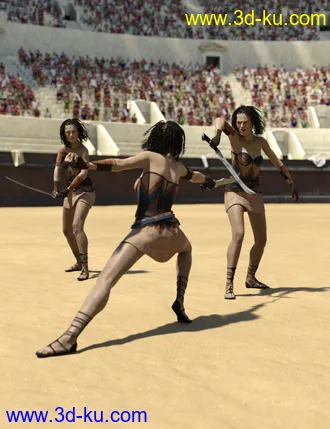 3D打印模型Blademaster Poses for Genesis 8的图片