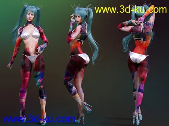 3D打印模型Blanchette for Genesis 8 Female的图片