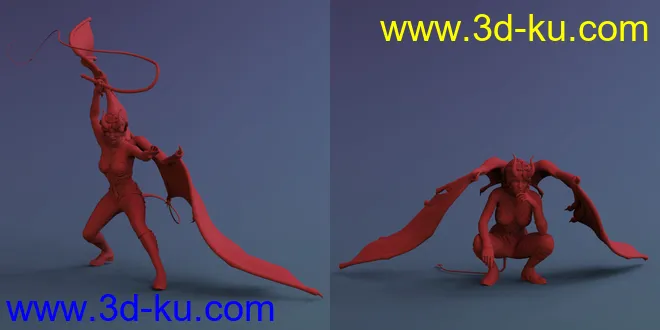 Blasphemy - Poses and Props for Genesis 8 and Infernal Wings模型的图片3