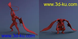 3D打印模型Blasphemy - Poses and Props for Genesis 8 and Infernal Wings的图片