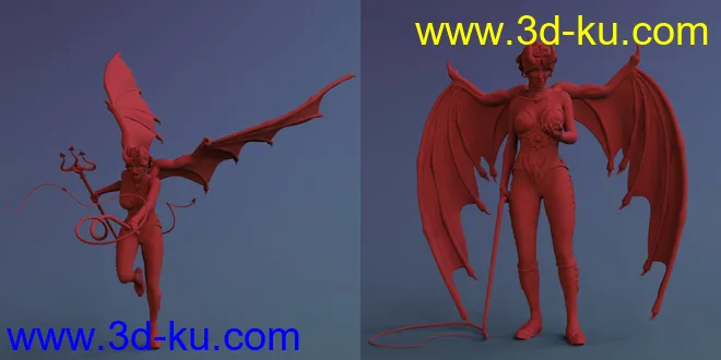 Blasphemy - Poses and Props for Genesis 8 and Infernal Wings模型的图片4