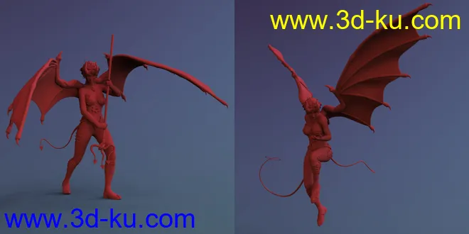 Blasphemy - Poses and Props for Genesis 8 and Infernal Wings模型的图片5