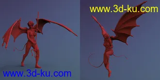 3D打印模型Blasphemy - Poses and Props for Genesis 8 and Infernal Wings的图片