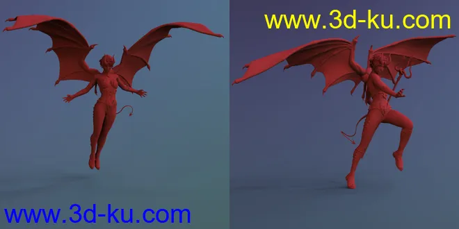 Blasphemy - Poses and Props for Genesis 8 and Infernal Wings模型的图片6