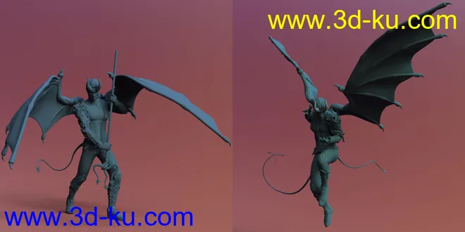Blasphemy - Poses and Props for Genesis 8 and Infernal Wings模型的图片10