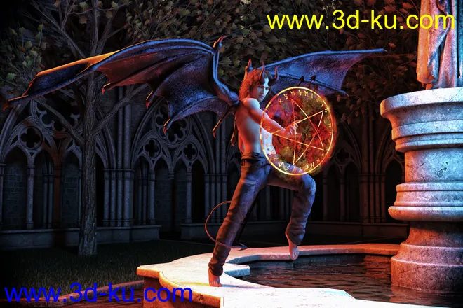 Blasphemy - Poses and Props for Genesis 8 and Infernal Wings模型的图片18