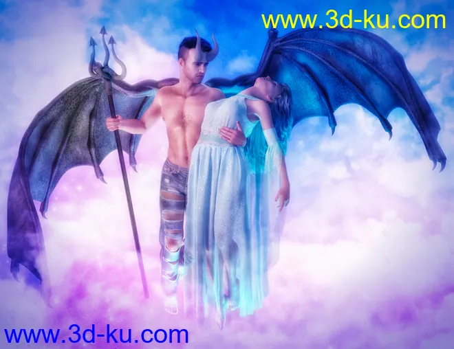 Blasphemy - Poses and Props for Genesis 8 and Infernal Wings模型的图片20