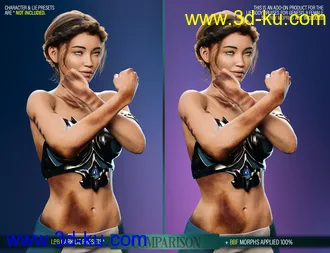 3D打印模型Body Bruises Morphs for Genesis 8 Female(s)的图片