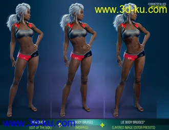 3D打印模型Body Bruises Morphs for Genesis 8 Female(s)的图片