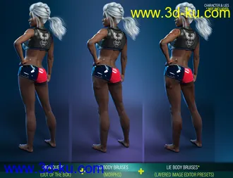 3D打印模型Body Bruises Morphs for Genesis 8 Female(s)的图片
