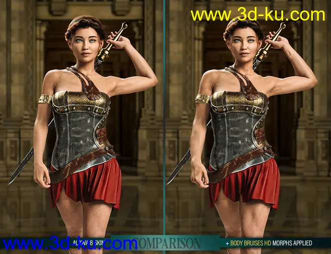 Body Bruises Morphs for Genesis 8 Female(s)模型的图片16