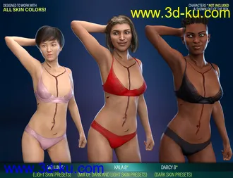 3D打印模型Body Wounds HD Morphs for Genesis 8 Female(s)的图片