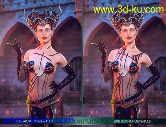 3D打印模型Body Wounds HD Morphs for Genesis 8 Female(s)的图片