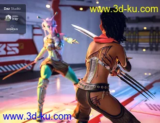 3D打印模型Body Wounds HD Morphs for Genesis 8 Female(s)的图片