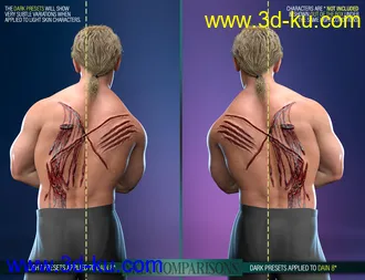3D打印模型Body Wounds HD Morphs for Genesis 8 Male(s)的图片