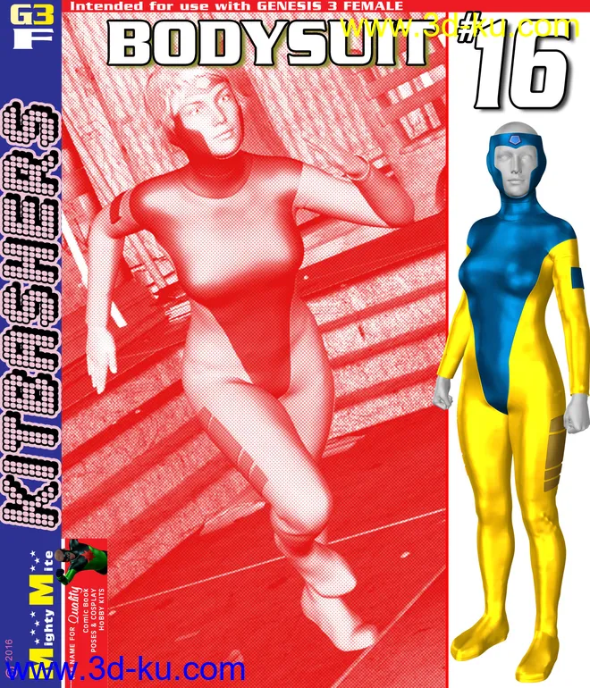 Bodysuit 016 MMKBG3F模型的图片1