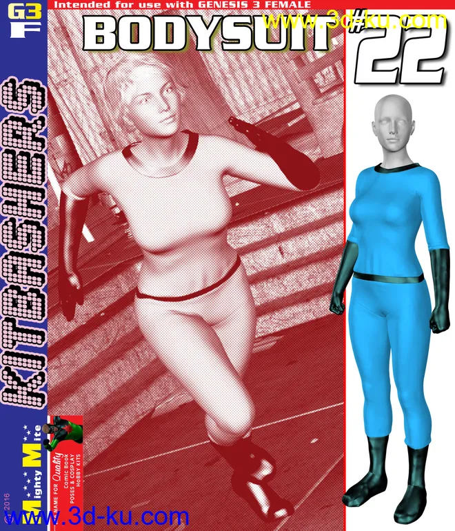 Bodysuit 022 MMKBG3F模型的图片1