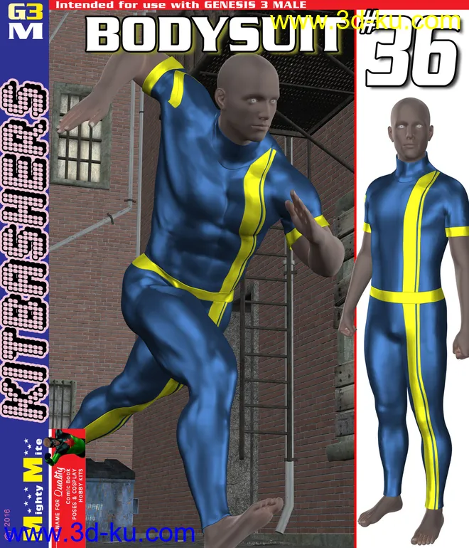 Bodysuit 036 MMKBG3M模型的图片1