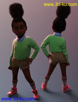 3D打印模型Book Smart Outfit for Genesis 8 Female(s)的图片