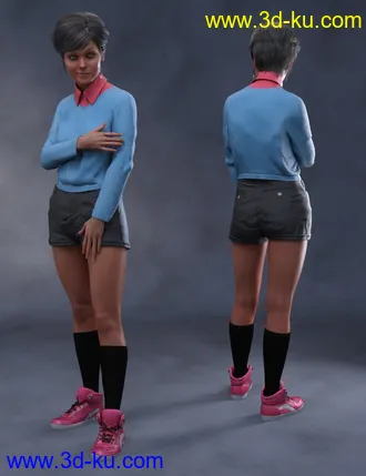 3D打印模型Book Smart Outfit for Genesis 8 Female(s)的图片