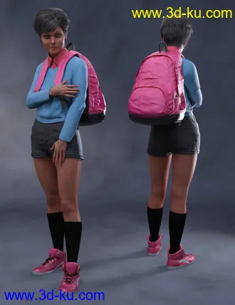 3D打印模型Book Smart Outfit for Genesis 8 Female(s)的图片