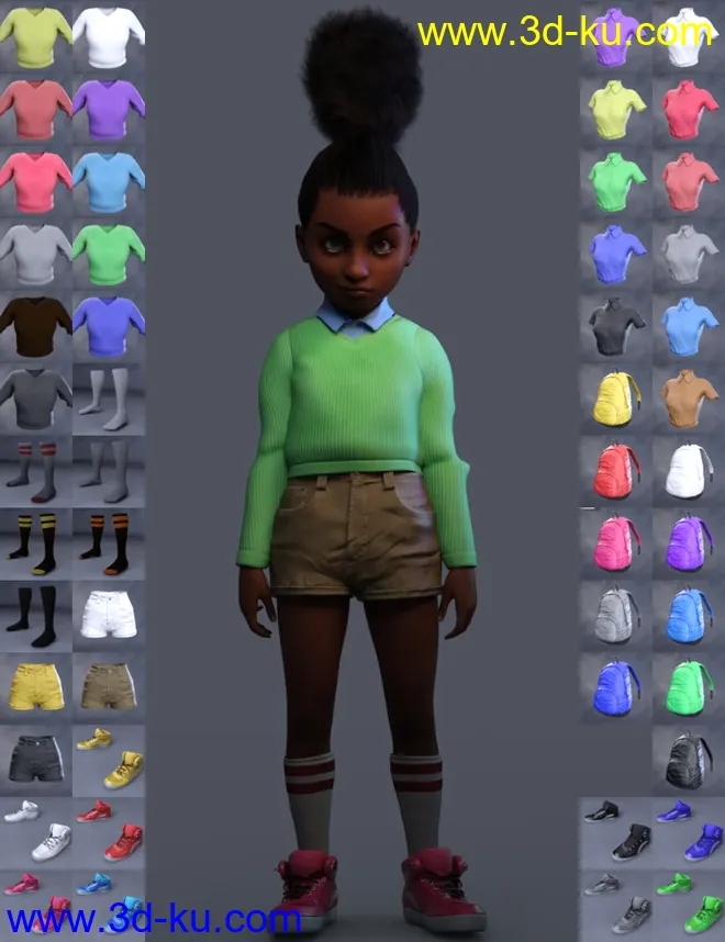 Book Smart Outfit for Genesis 8 Female(s)模型的图片11