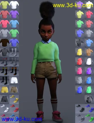 3D打印模型Book Smart Outfit for Genesis 8 Female(s)的图片