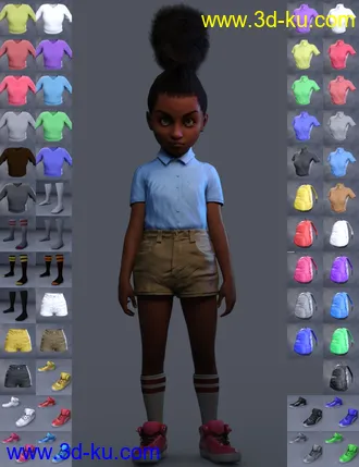 3D打印模型Book Smart Outfit for Genesis 8 Female(s)的图片