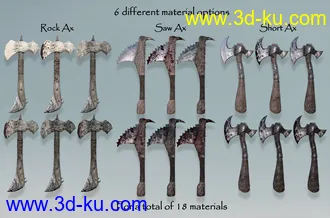 3D打印模型Brutal Axes for Ogre HD的图片