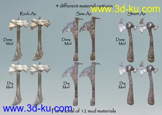 3D打印模型Brutal Axes for Ogre HD的图片