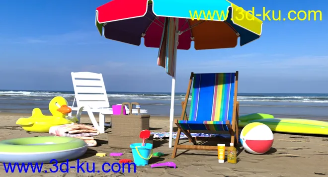 California Summer Beach Props模型的图片2